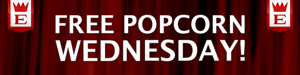 Free popcorn Wednesdays